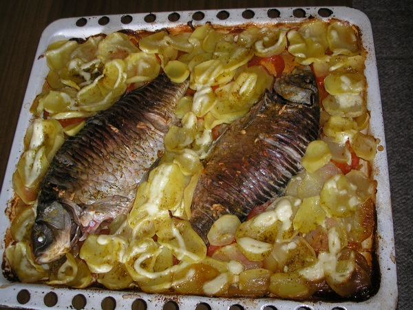 Не плохой рецепт приготовления карася.