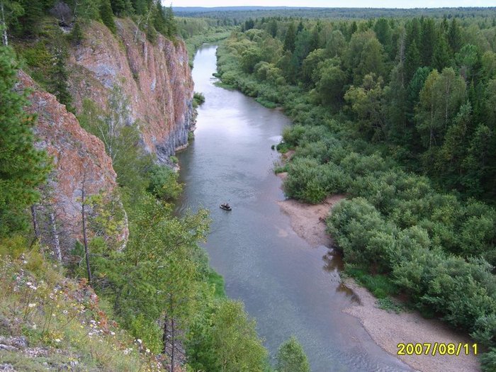 Здесь тоже стоят хариус и таймень (Кемеровская область)