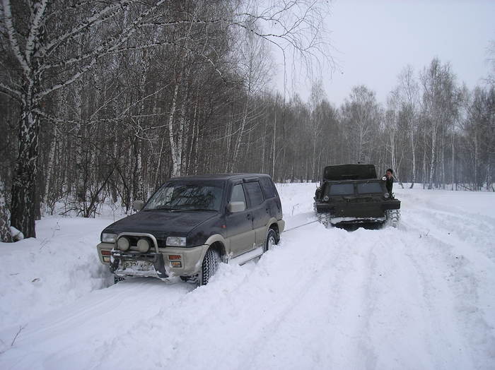 Вытаскиваем _танкетку (по дороге на Тенис)