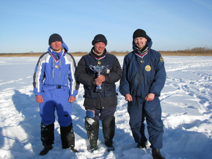 победители ,сильнейшая тройка (Криводановка 07.03.09)