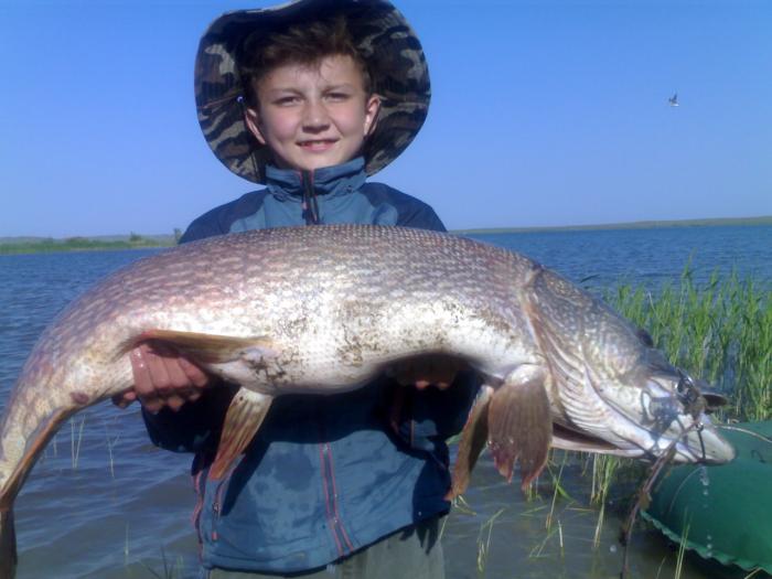 это я с щукой 13.05 кг. июнь 2009