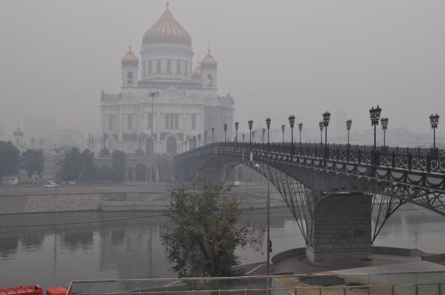 москва в дыму