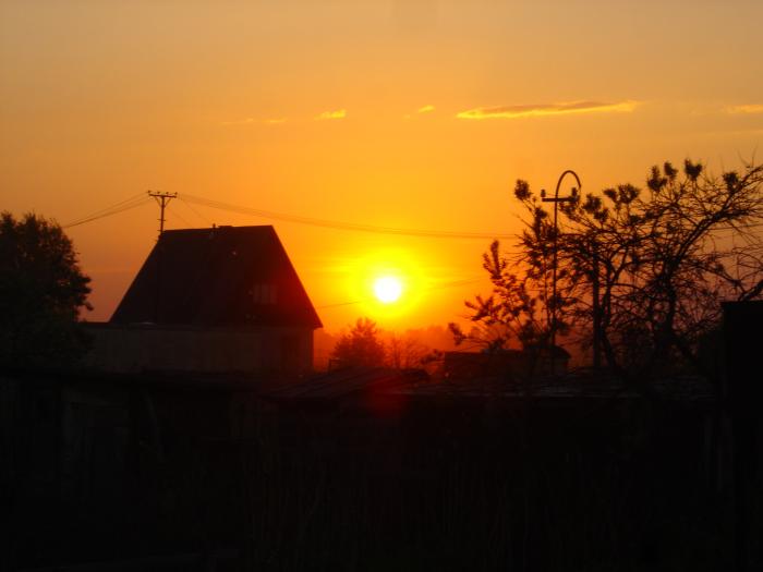 закат