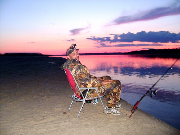 осень 2009 , Обь. На вечерний клёв.