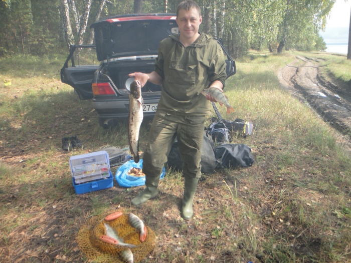 Юра и налим(2,6кг)