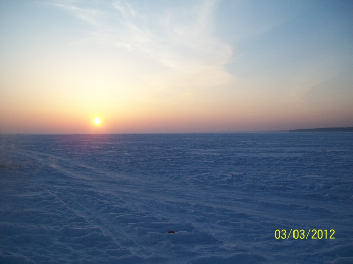 Закат на море