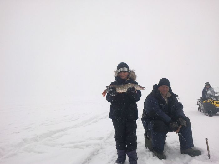 Щука на 1.5кг поймана на овха в Морском.