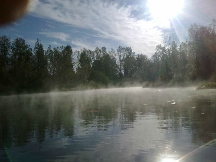 Морозное утро.