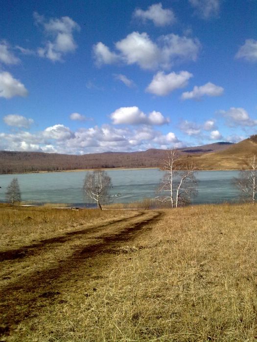 оз.Сарбаголь. Последний лёд.