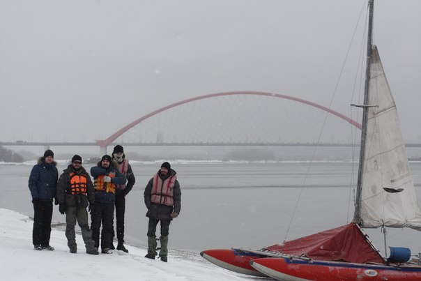 сезон 2015 открыт, на фоне бугринского моста
