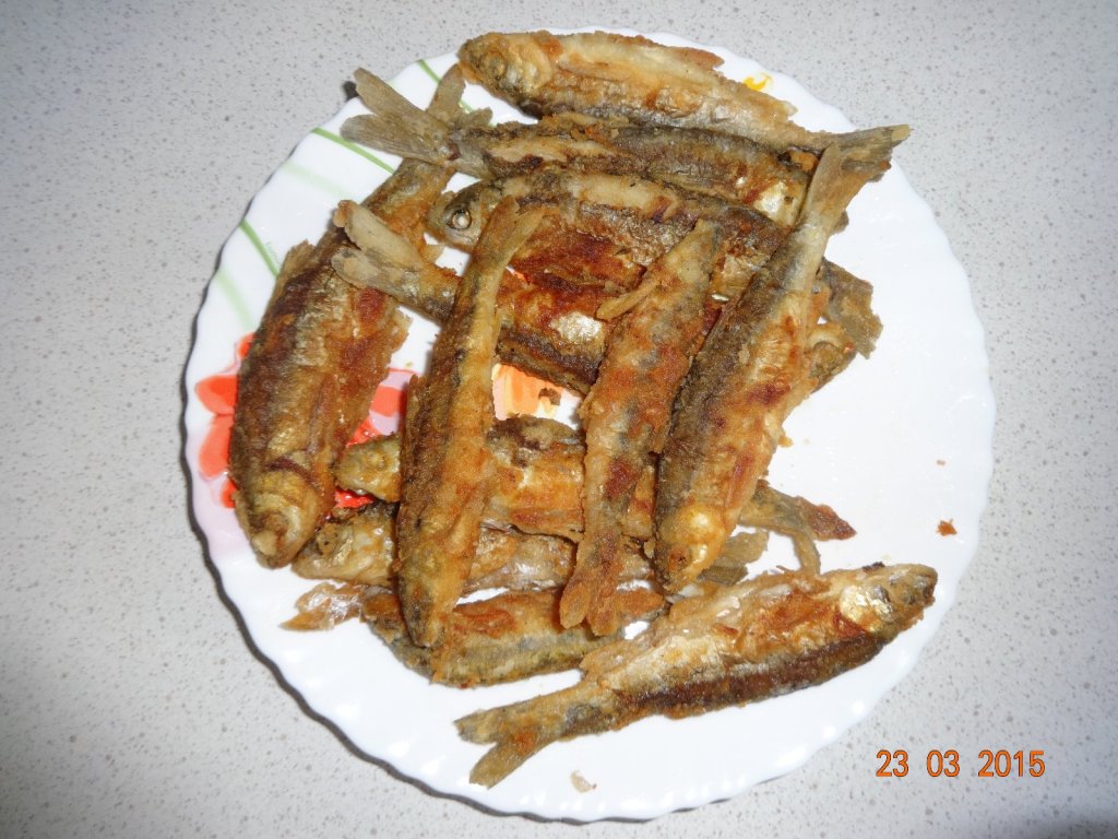 Жареные Инские ельцы и пескари.