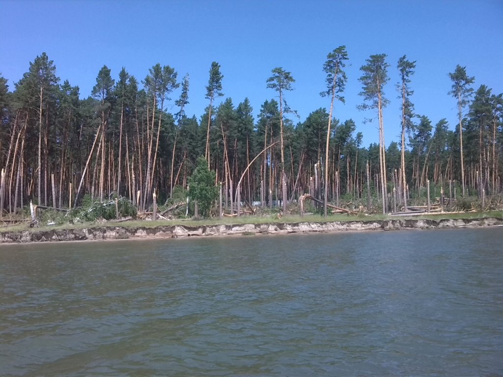 Боровое после урагана