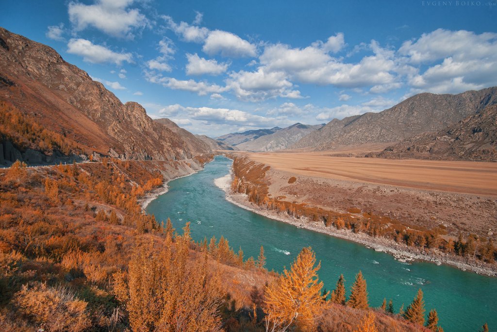 Катунь осенью