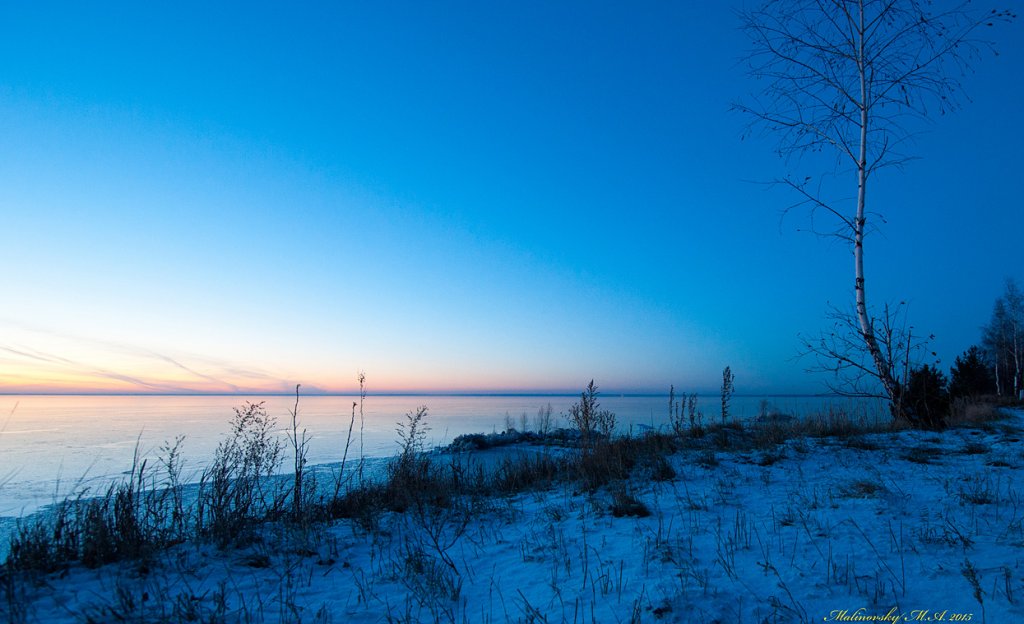 Обское море. ноябрь 2015