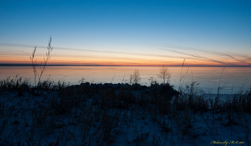 Обское море. Ноябрь 2015 г.