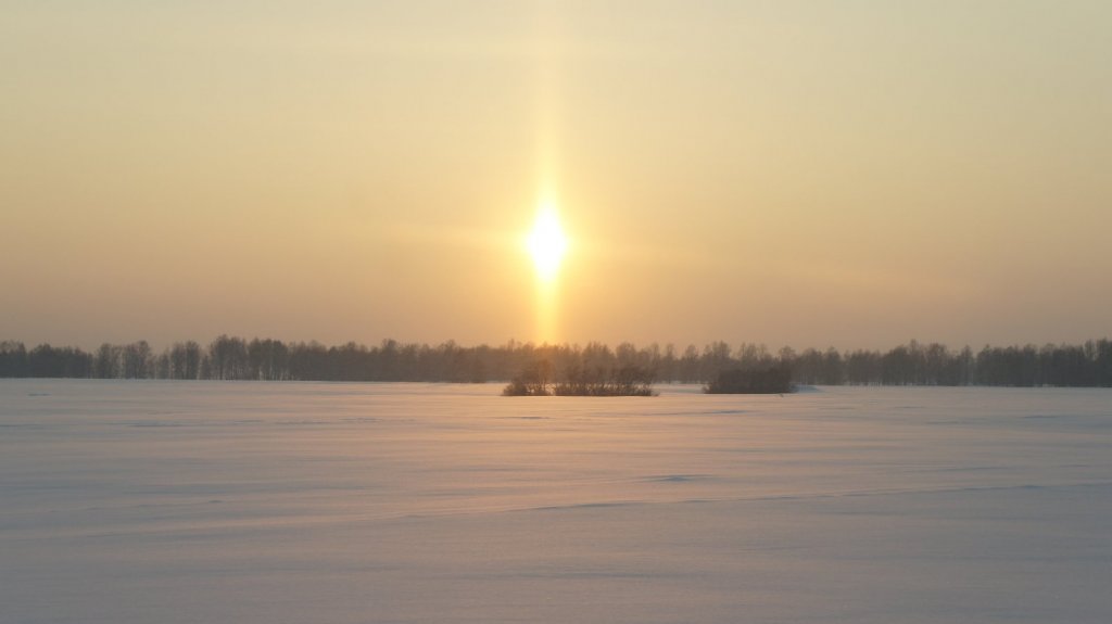 Закат к морозу.