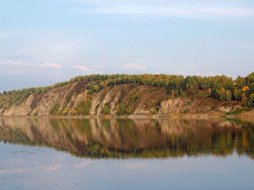 Река Томь. Вид из деревни Кирово.