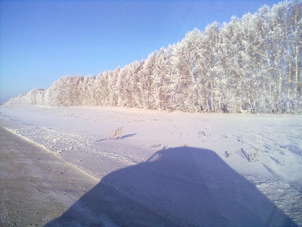 Иней темно синий.