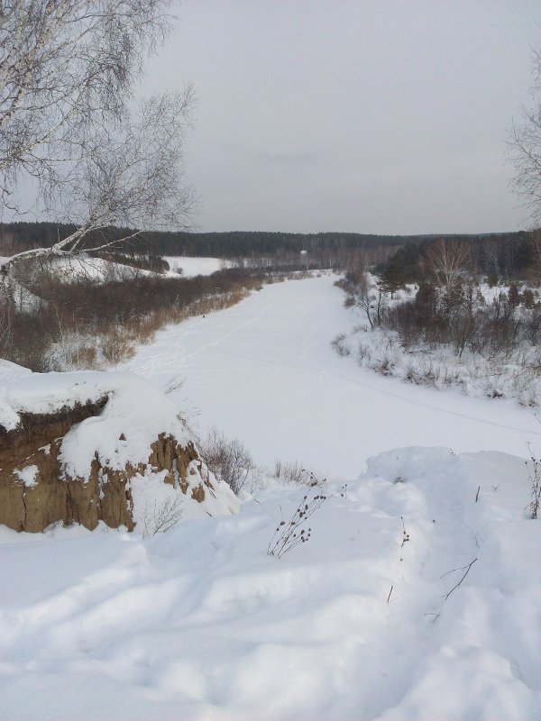 р.Иня 21.01 в районе ст.Изынской