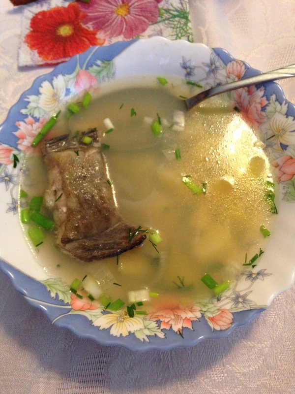 А вот и ушица из новогодних ершей)))