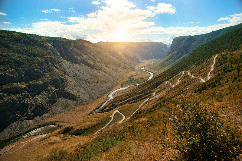 Долина реки Чулышман и перевал Кату-Ярык летом 2017, Горный Алтай