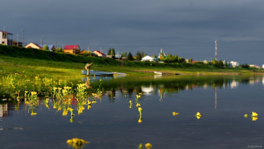 А у нас прибывает вода.