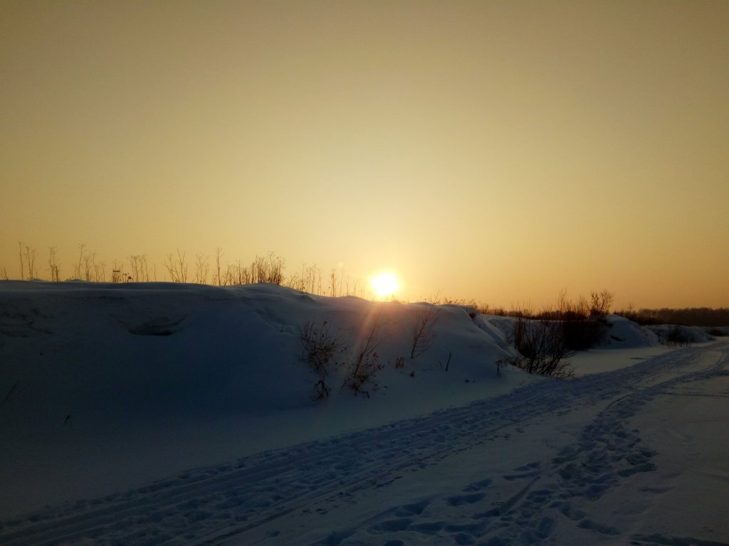 Закат.
