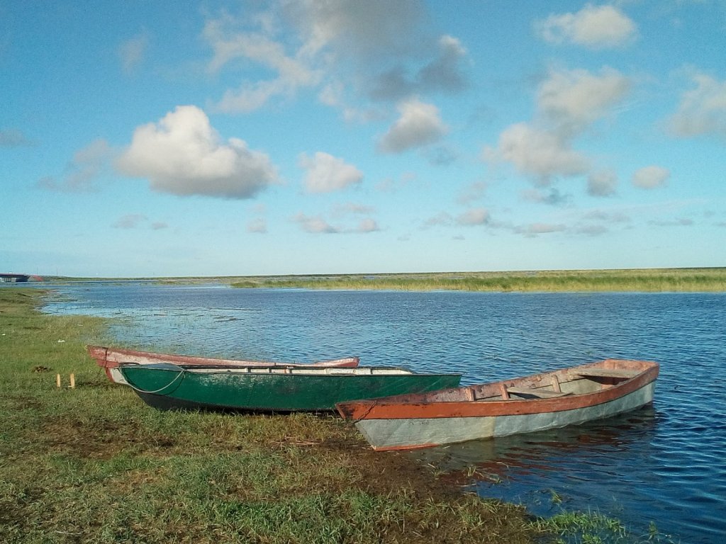 Деревенская флотилия.