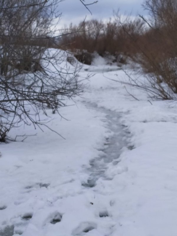 И на Буготачке наледь наступает.