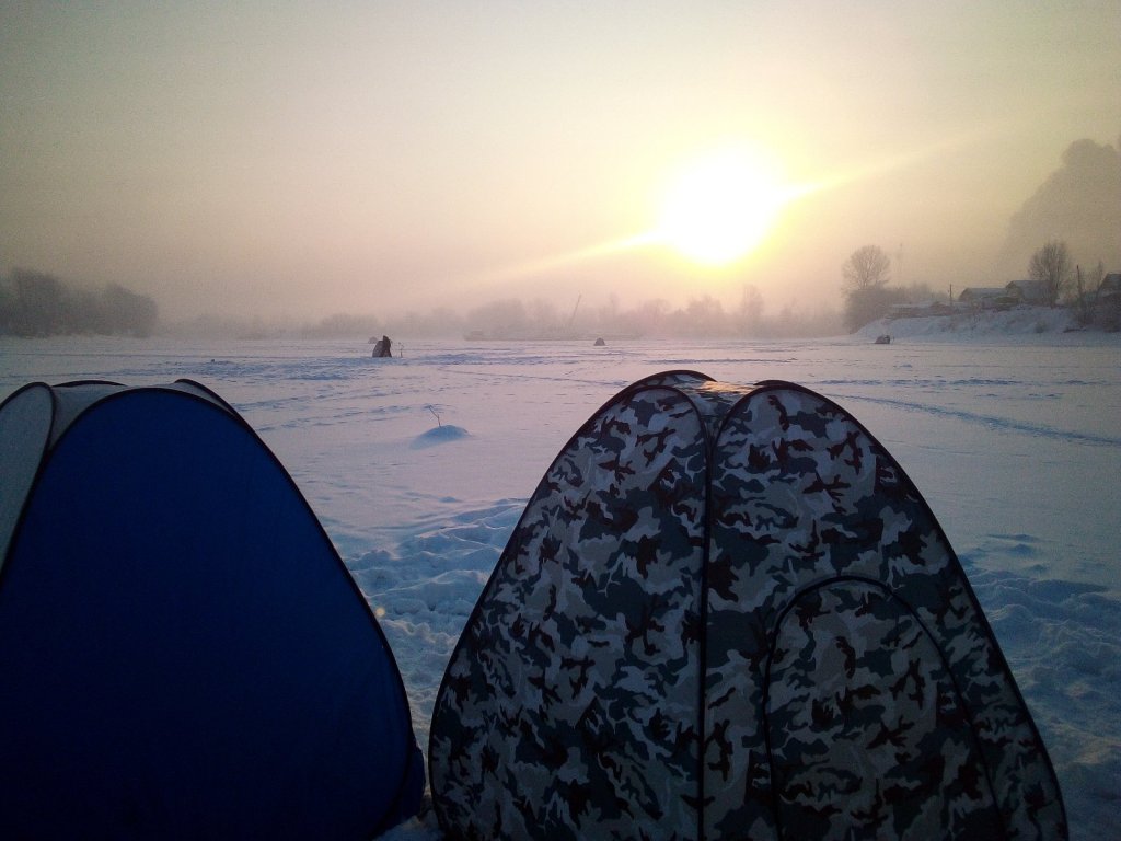 Морозное утро в Затоне.