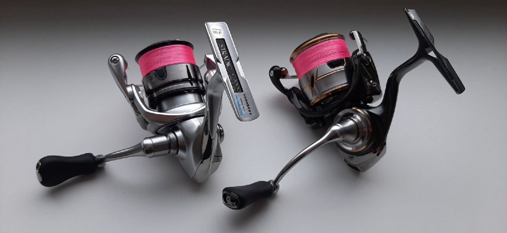 Shimano Stradic 19 FL C2000S и Daiwa Luvias 20 2500s-xh
