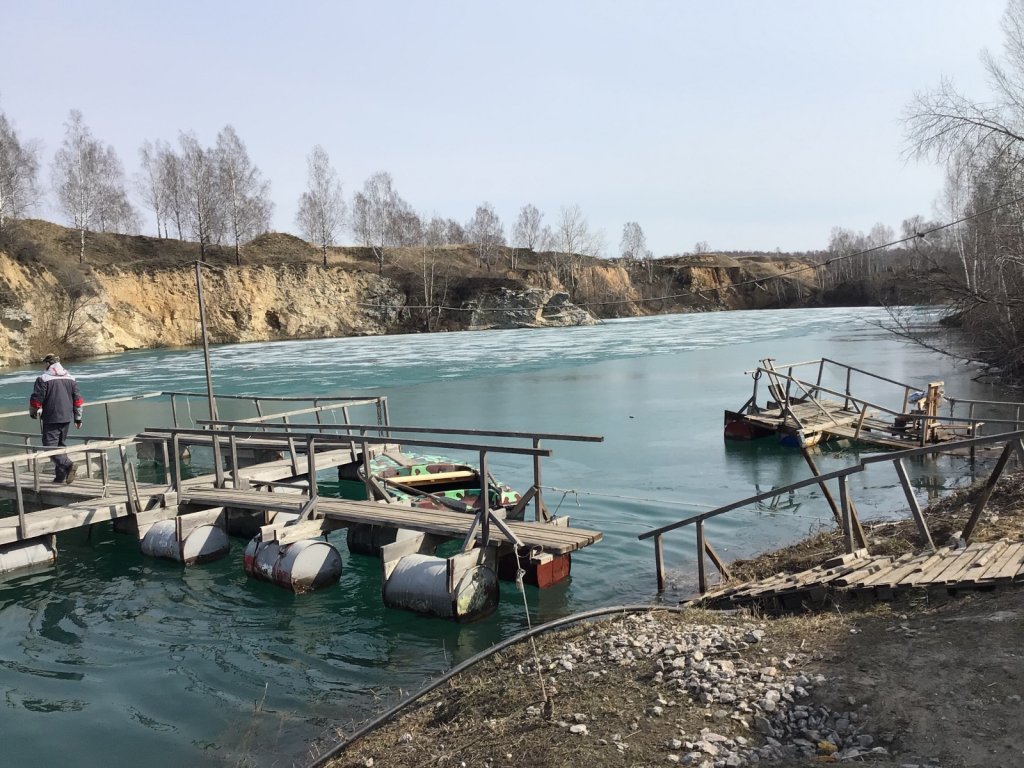 Остаток льда на «Изумрудном».