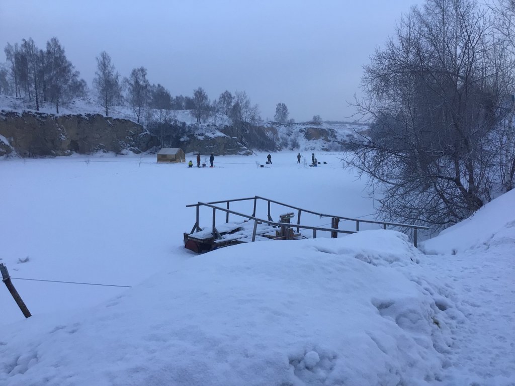 Сегодня утром на «Изумрудном «.