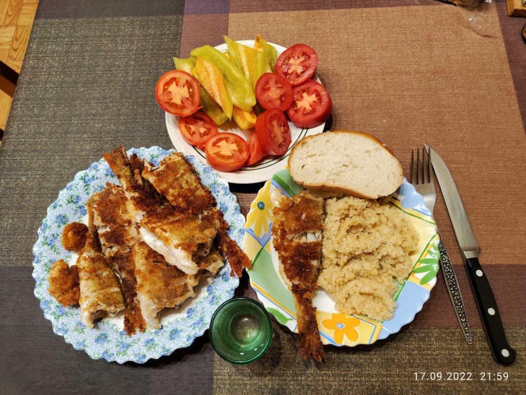 Ужин Кашламо-Вьюнскими окушками!