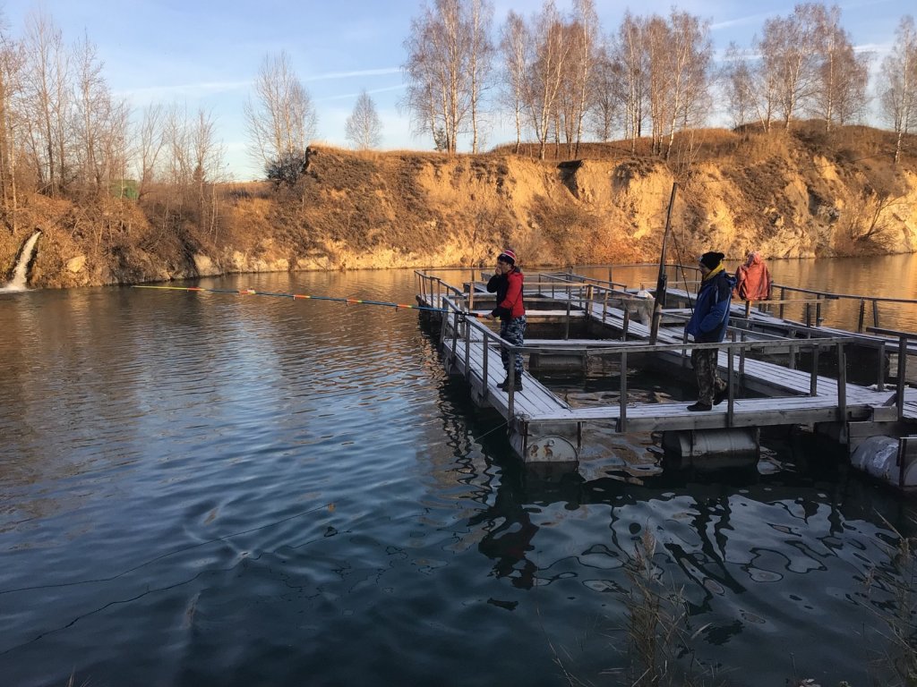 Морозное утро на «Изумрудном».