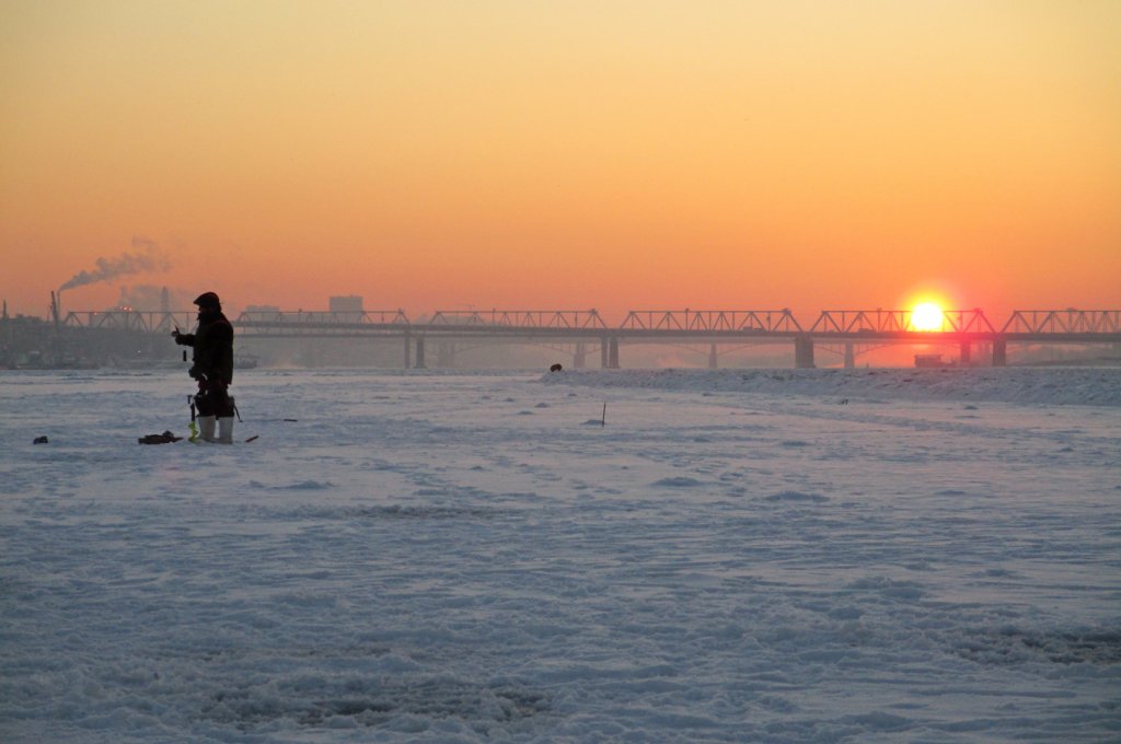 Морозное утро.