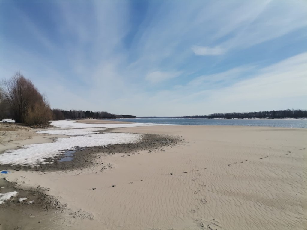 Пристань почта на 04.04.23 (можно спускать лодки)