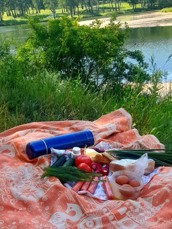 Завтрак у пруда.