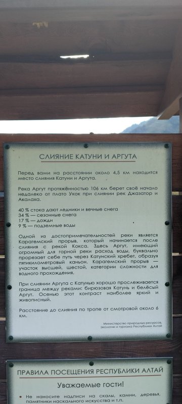 Слияние Катуни и Аргута