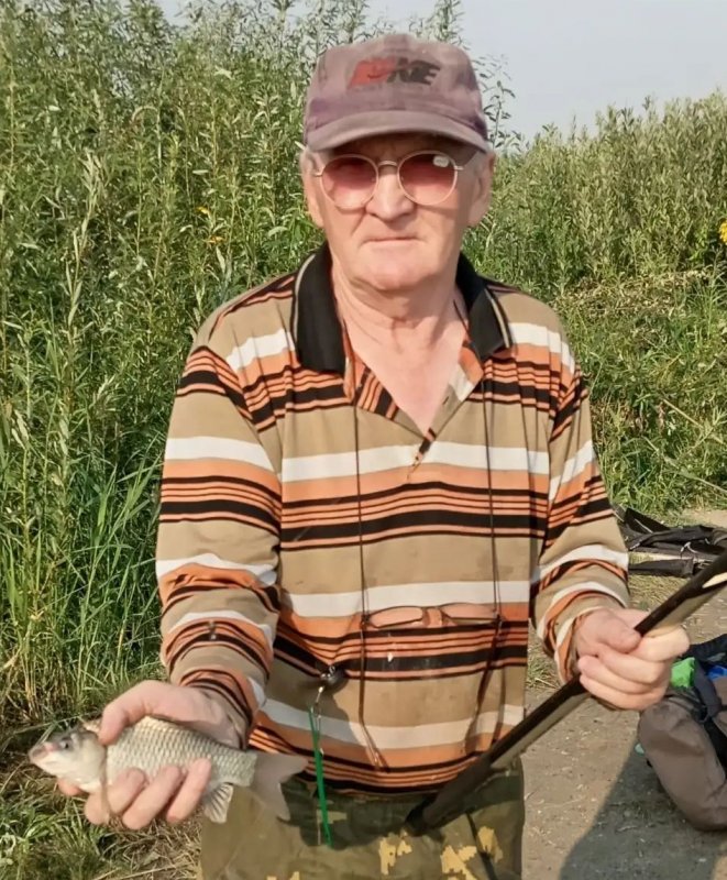 На рыбалке.
