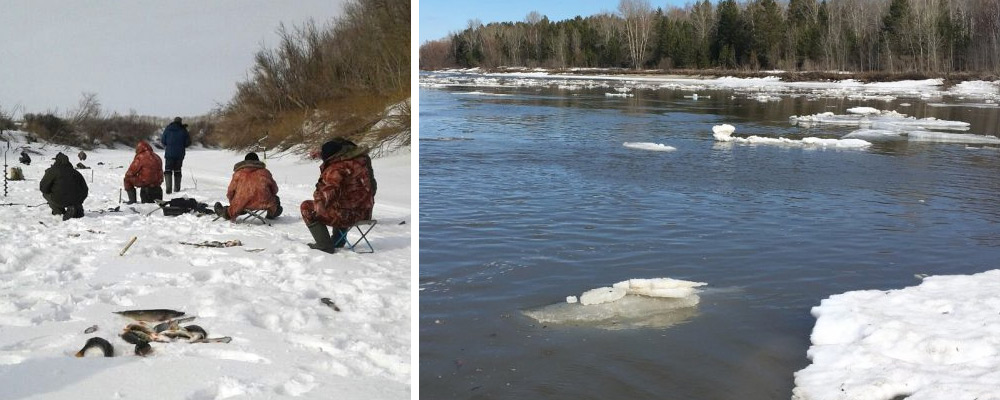 рыбалка на окуня в апреле на льду