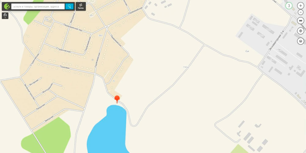 Место сбора Карта с точкой сбора