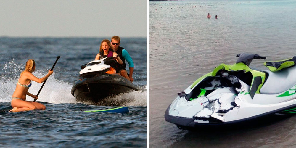 Можно ли ездить на лодке. ГИМС на гидроцикле. Лодка для гидроцикла. Катер для гидроцикла. Водные мотоциклы аварии.