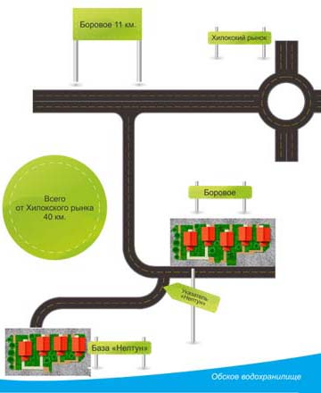 Карта База отдыха Нептун