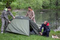 Ставим палатку с костюмом биостоп