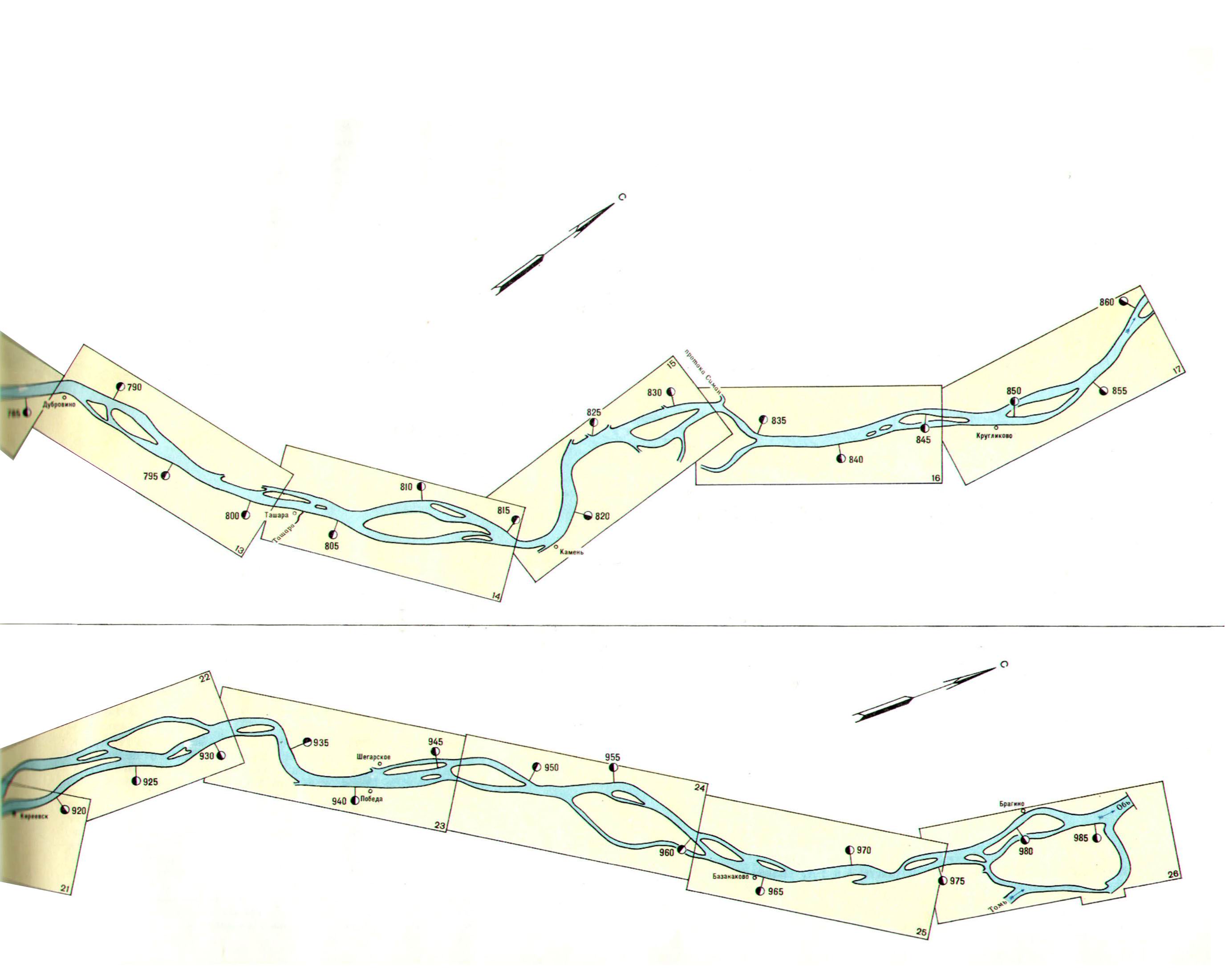 Карта глубин реки зея