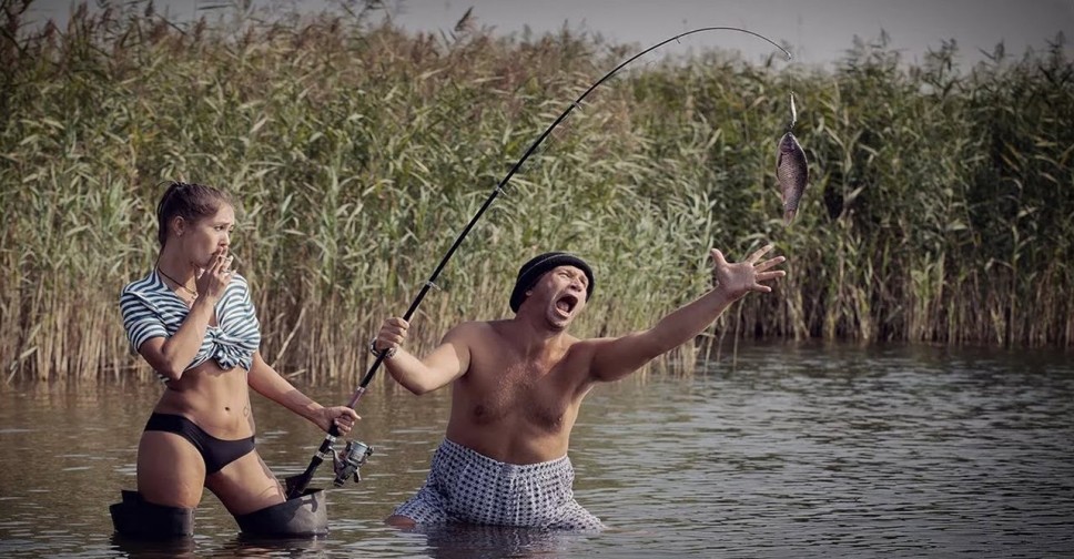 Рыбак на закате